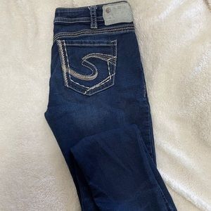 Silver Skinny Jeans
